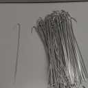 10 inch 100-Pack Chain Link Fence Ties, Heavy Duty 11 Gauge Aluminum Fence Tie Wires, Chain Link Hook Ties Dog Fence Slats for Chain Link Fence, Garden Fence, and Dog Fence Repair