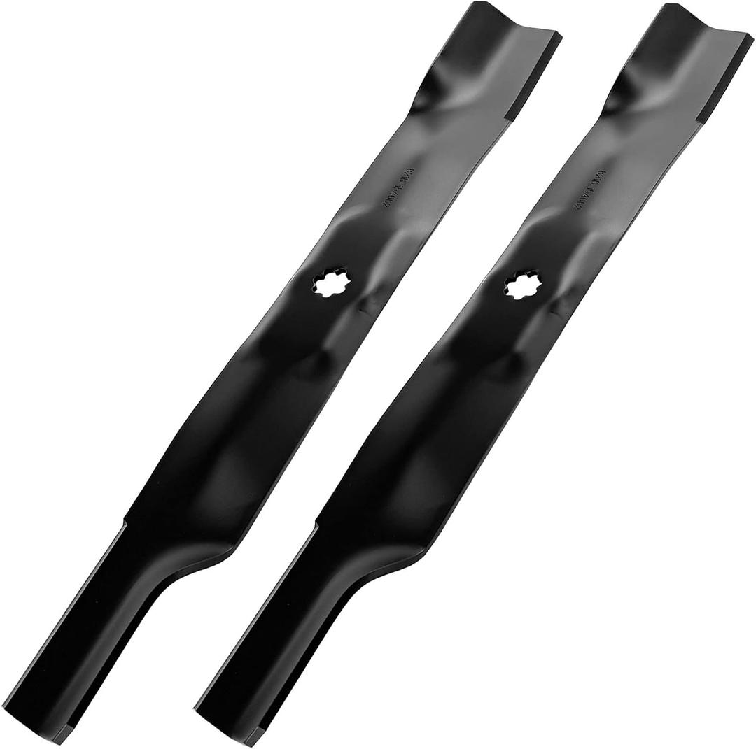 42 inchs High-Lift Blades for AM141034 M154062 AM137329 Lawn Mower Blades for John Deere X300 LA120 D110 LA100 LA105 LA110 LA115 LA120 LA125 LA135 LT160 LT180 S240 SST15 SST16 X110 42" Deck 2 Pack