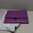 Hanging Toiletry Bag with Mirror for Men Women Travel Kit Large Foldable Beauty Dance Makeup Bag Organizer Storage Waterproof Roll up Cosmetic Case Accessories for Bathroom Shower(Purple)