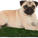 Artificial Grass Puppy Pee Pad for Dogs and Small Pets - Set of Three 18.25x14.25 Inch, Reusable 3-Layer Turf Pads for Dogs - Indoor and Outdoor Fake Grass Potty Pet Supplies by PETMAKER