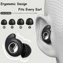 Noise Cancelling Ear Plugs for Sleeping, Reusable 45db Ear Plugs for Noise Reduction, Hearing Protection Earbuds with 8 Ear Tips, Washable Silicone Earplugs for Concert, Travel and Work