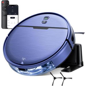 Robot Vacuum and Mop Combo, 2 in 1 Robot Vacuum Cleaner with WiFi/App, Smart Robotic Vacuums with Strong Suction, Schedule, Self-Charging, Slim, Quiet, Ideal for Hard Floor, Pet Hair, Low Pile Carpet