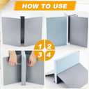 Blulu 2 Pcs Metal Floor Sign Stand Holder Fits 12" Wide Board up to 72" Tall Graphic Floor Standing Display Stand for Composite Foam Board, Acrylic Glass Sign, Base Only