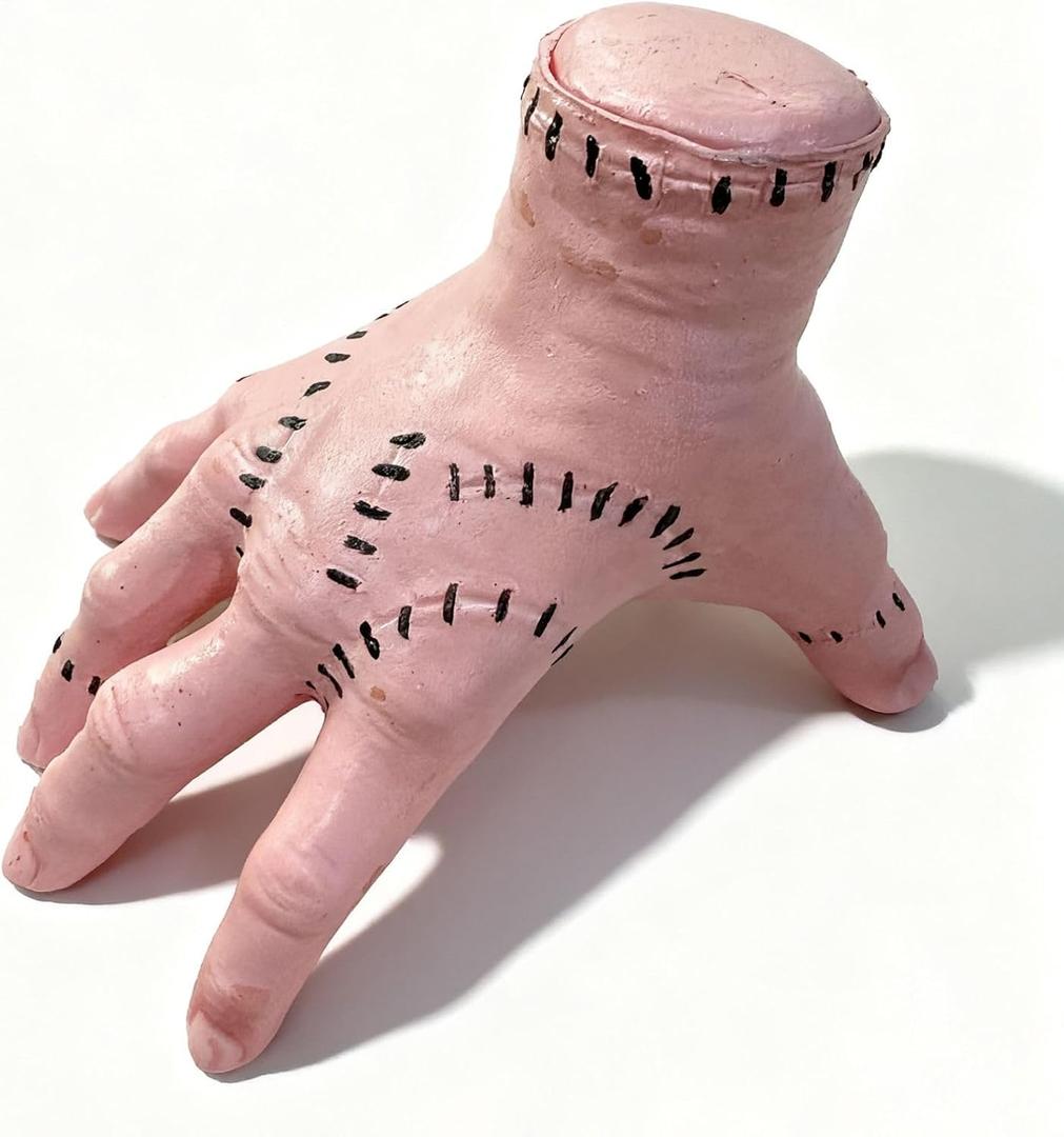 Creepy Fake Hand Prop for Halloween - Realistic Latex Prosthetic Hand, 7.5 Inch Scary Movie Decor, Gothic Cosplay Accessory, Prank Toy with Lifelike Texture