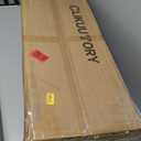 Clikuutory Modern Lighting 63 inch TV Stand with Large Storage Drawer for 50 55 60 65 70 75 Inch TVs, TV Console with 20 Color LED Lights, Entertainment Center Media and Open Shelf for Bedroom, White