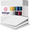 Ekkogo Acoustic Panels 12-Pack Soundproof Wall Panels 12"X12"X0.4" Sound Panels High Density Sound Dampening Panels - [White Square]