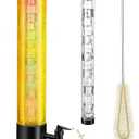 Drink Tower, 3L Mimosa Tower Dispenser With Ice Tube and Led Light, Tabletop Beer Dispenser 3.17 Qt./100oz, Ideal for Parties Bars Pubs Restaurants