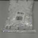 100Pcs 20ml PE Plastic Empty Small Mouth Graduated Lab Chemical Container Reagent Bottle Sample Sealing Liquid Medicine Bottles