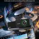 4K+2.5K+2.5K 3 Channel Dash Cam - Front/Rear/Inside - 5.8GHz WiFi 6 Dashcam with IR Night Vision, 64GB Card, 24H Parking Mode, G-Sensor - Car Dash Cam for Rideshare & Taxi