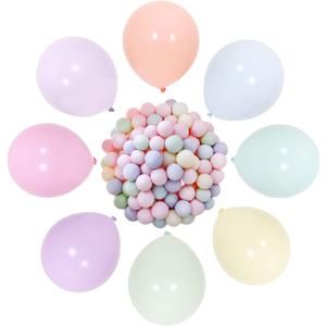5 Inch Mini Pastel Balloons 200pieces Assorted Macaron Rainbow Party Balloons for Wedding Birthday Baby Shower aibushishou