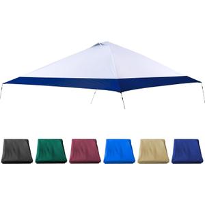Navy Blue 13x13 FT Replacement Canopy Cover with Air Vent Silver