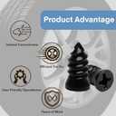 3 x 60 PCS Tire Repair Screws, Professional Screw Tire Plug Kit, Vacuum Tire Repair Rubber Nail Kit, Self-Service Tire Plugs Screw Type, Screw in Tire Plugs Heavy Duty for Car Motorcycle Truck Tractor