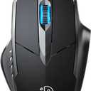 USB Computer Mouse Wired, Silent Click Corded Mouse 3-Button Wired Optical Mouse, Office and Home Mice, Ergonomic Shape for Windows Computers, Macs, iPad, PC and Laptops