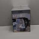 COOK WITH COLOR Electric Tea Kettle, 1.8L Cordless Hot Water Boiler, 1200W Rapid Boil, Auto Shutoff & Boil Dry Protection, BPA-Free, Sleek Countertop Design, Black