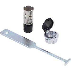 Power Outlet Cigarette Lighter Socket Retainer Cover for Chevy Avalanche 2007-13, Malibu 2013-16, Silverado Tahoe 2007-2014, GMC Sierra Yukon Cadillac Escalade 2007-14, CTS 2008-15 Suburban