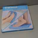 BESKAR Larger Foot Scrubber Mat with Non-Slip Suction Cups- Cleans, Smooths, Exfoliates & Massages Without Bending, Circulation & Soothes Tired Feet, Great for Shower or Bathtub (Blue)