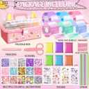 BENWIL 6 PCS Nano Tape Bubble Bubbles Kit for Kids with Box, Squishy Maker Making Kit, Birthday Gifts for 4 5 6 7 8 9 10 Year Old Girls Girl, Kids Toys for Girls 4-6 6-8 8-10 10-12