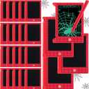 Nezyo 24 Pack Spider Web Party Favors, 4.6'' Mini LCD Writing Tablet for Kids, Spider Web Checked Board Drawing Tablet Erasable Reusable Electronic Drawing Pads for Birthday Party Supplies Gifts