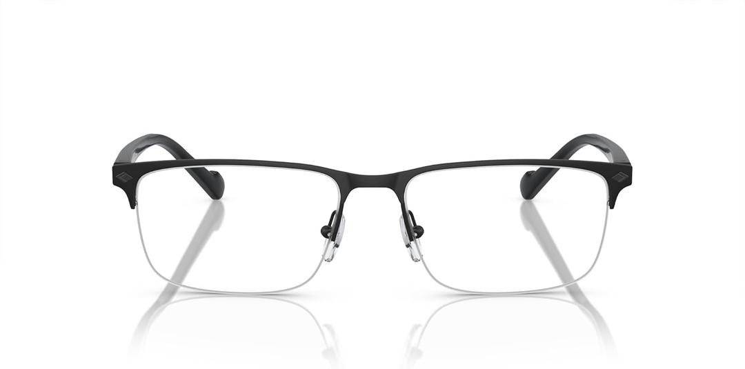 Vogue Eyewear Men's VO4292 Rectangular Prescription Eyewear Frames, Matte Black/ Demo Lens, 56 mm