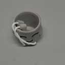 Uguisu 1 Piece Gray Cute Smiley Cement Planter, Small Plant Pot, Indoor Succulent Pot, Fun Planter with Hanging Feet for Living Room, Office, Desk and Bathroom Shelf Decor (Plants Not Included).