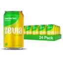 Zevia Zero Sugar Soda, Lemon Lime Twist, 12 oz Cans (24-Pack) Naturally Sweetened, Non-GMO Project Verified, Gluten-Free, Vegan, BBD 04/2024