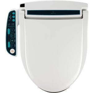 BidetMate 2000 Series Electric Bidet Toilet Seat with Unlimited Heated Water, Side Controls, Deodorizer, Warm Air Dryer - Self-Cleaning - Elongated Electric Bidet Attachment for Toilets