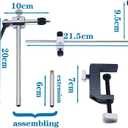Fly Tying Vise 360 Rotary Adjustable Fly Fishing Vise Practical Fly Tying Tool with Steel Reinforced Hook Jaw Durable Handy Fly Fishing Tackle