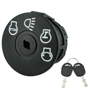 Ignition Switch with Key 7 Terminals Replacement for Hus-qvarna Crafts-Man John De-ere MT-D Murray Riding Lawn Mower 175566 175442 163968 532175566 925-1741 GY20074 94762 Black
