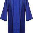 Unisex Adult Matte Graduation Cap and Gown Tassel Set (Blue)