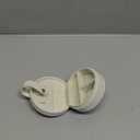 COLLECTIVE HOME - Travel Jewelry Case, Elegant Half-Moon Design with Gold Monogram, Detachable Handle, Personalized Accessory Organizer, Gift for Fashion-Forward Women and Teens (m)