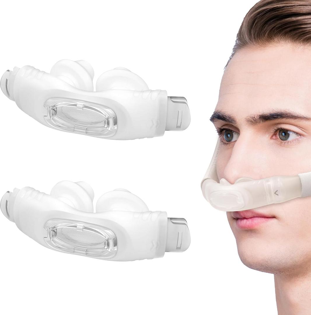 2 Pack Advanced Comfort Nasal Pillows for AirFit P30i Leak Resistant Cushions Noise Reduction Lightweight Comfortable Fit CPAP Supplies Easy to Clean - Small