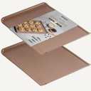 HAPPIELS 17 x 13 inch Cookie Sheets for Baking Nonstick Set of 2, PFOA free Cookie Sheet Set without rim, Cookie Sheets Non Stick, Half Sheet Pan for Oven without sides Non Toxic sheet without lip, 17'' Cookie Sheet Pan 2-Pack