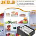 PJEZS0H100 Temperatur Controller Fit for Carel and All Refrigerator Types, 115V Digital Thermostat with Temperature Sensor Probe, Mounting Hardware and Instructions