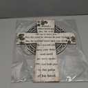 Anglechic St Patrick's Day Door Decorations Green Welcome Front Door Sign Wooden Sign with Irish Blessing Hanging Decoration Clover Home Wall Decor Irish Gifts(White,Vintage Style)