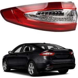 Dasbecan Driver Side Tail Light Compatible with 2013-2016 Ford Fusion S SE Left Rear Light Replace# FO2804110 (DO NOT Fit Titanium model)