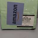 Everything Summer Camp Comfort - Cabin Sheet for Camping and RV - Fits All Cot Size Beds - 72 x 28 Inches - Super Soft (3 Piece Set, Fitted, Flat, Pillowcase), Mint Green