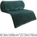 Thickened Velvet Blanket, Soft Flannel Napping Blanket, Warm Student Cover, Multifunctional Throw for Sofa, Bed, and Outdoors, 100x70cm, Machine Washable, Cozy Winter Blanket. (Army Green)