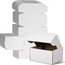 WIFTREY 8x6x4 Shipping Boxes 30 Pack, White Packing Box for Small Business, 8 x 6 x 4 Corrugated Cardboard Boxes for Mailing, Mailing, Shipping