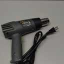 Genesis GHG1500A Dual Temperature Heat Gun Kit With Fast Heat High And Low Settings 572F/1000F, Air Reduction Nozzle, Reflector Nozzle, And Two Deflector Nozzles