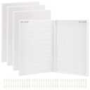 4 Pack 308 Colors Nail Display Book, Nail Color Chart Book with 720 Gel Nail Tips, Nail Display Book for Practice, Sample and Nail Salon