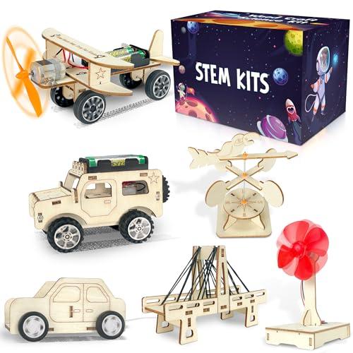 LINAYE 24 Packs STEM Kits for Kids, 6 in 1 Treasure Box Toy Stem Projects Crafts for Kids Age 8-12 Valentines Gifts for Classroom School Science Party Favors for Boys Girls Ages 8 9 10 11 12 Years Old