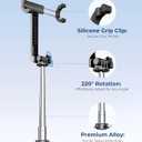 67 Selfie Stick Tripod for iPhone, Lightweight Travel Phone Tripod with Wireless Remote, Extendable Cell Phone Stand for Photography, Video & Live Streaming  Black