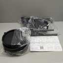 LASZOLA 6 Tiered Folding Plant Stand Indoor for Multiple Large Planter, Tall Heavy Duty Adjustable Rack with Rust Proof Plastic Shelving, Sturdy Vertical Tree Organizer for Narrow Inside Floor, Black