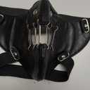 nezababy Hannibal Lecter Mask Cosplay The Silence of The Lambs Half Face Mask Human Muzzle Killer Halloween Costume Props Leather