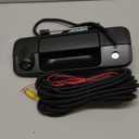 Backup Camera Tailgate Handle with Key Lock Cylinder Compatible with Toyota Tundra 2007-2013 Reverse View Rear Camera Liftgate Handle (Black)