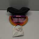 OutdoorMaster Ski Goggles PRO - Frameless, Interchangeable Lens 100% UV400 Protection Snow Goggles for Men & Women (Pinkframe Purplerevoredlens Vlt45%)