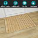 Eco Crave Handmade Jute Entryway Rug 2x3 ft Solid Brown Design Welcome Mat, Natural Hand-Woven Low Pile Non-Slip Doormat for Indoor Outdoor, Farmhouse Boho Area Rug, 24x36 Inches