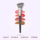 BK BEAUTY - ANGIE HOT & FLASHY A507 ANGLED BLUSH BRUSH For Blush, Bronzer & Contour, Fluffy Angled Brush for Seamless, Streak-Free Finish
