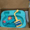 STBEIMEIMY Kids Play Sink with Running Water, Mini Water Table, Water Toys, Upgraded Faucet and Play Dishes, Children Electric Dishwasher Playing Toy, Kitchen Sensory Toy Sets for Girls and Boys