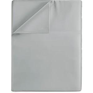 Good Sleep Bedding Flat Twin XL Flat Sheet Only, 100% Egyptian Cotton Flat Sheets, Soft & Breathable Hotel Style Flat Sheets for Twin Size Bed - Light Gray